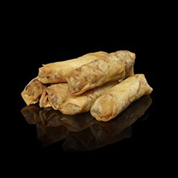 Rouleau de canard dans les mets cuisinés de la boucherie.